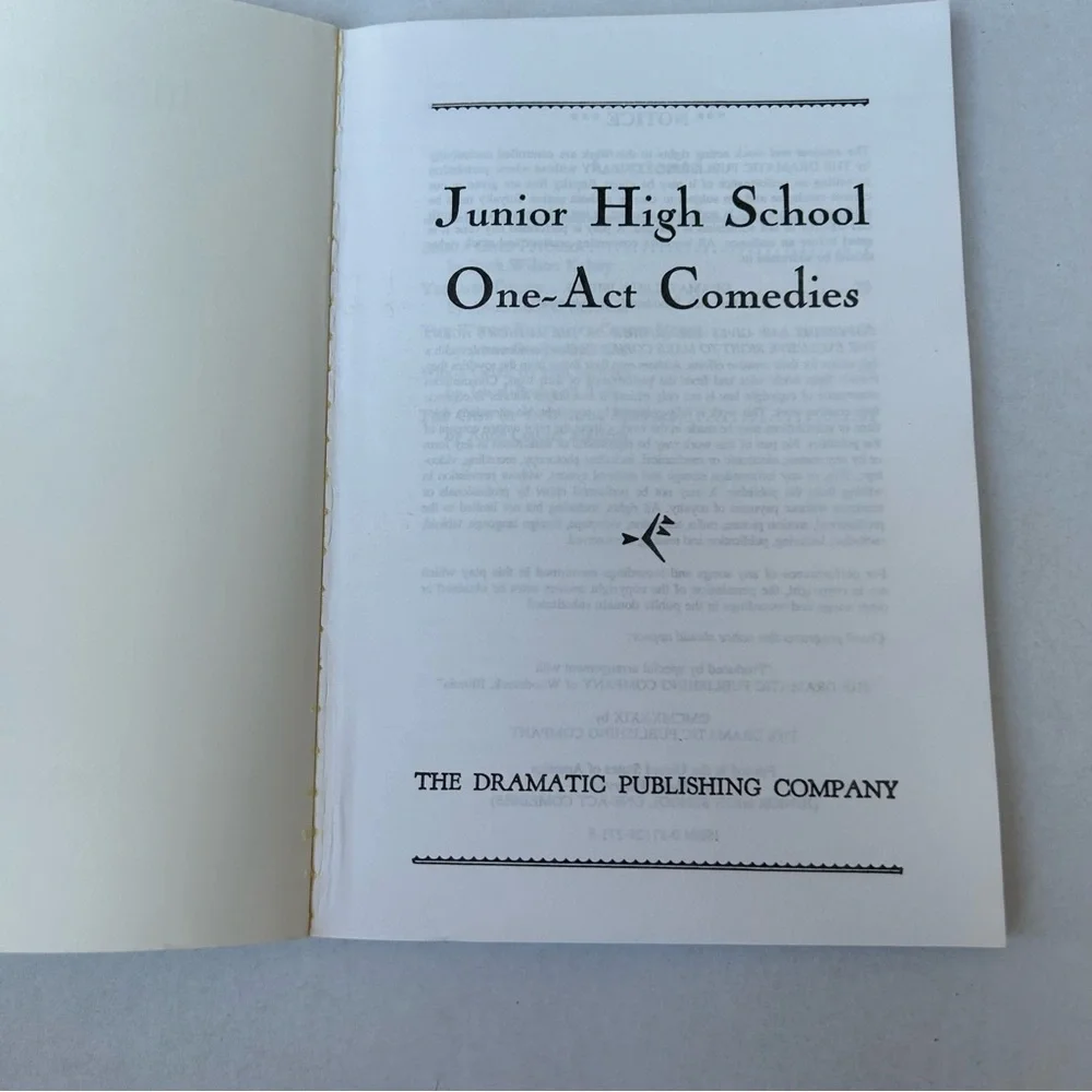 Junior High School One-Act Comedies Plays Ruth Kelsey 0871292718 Anthology